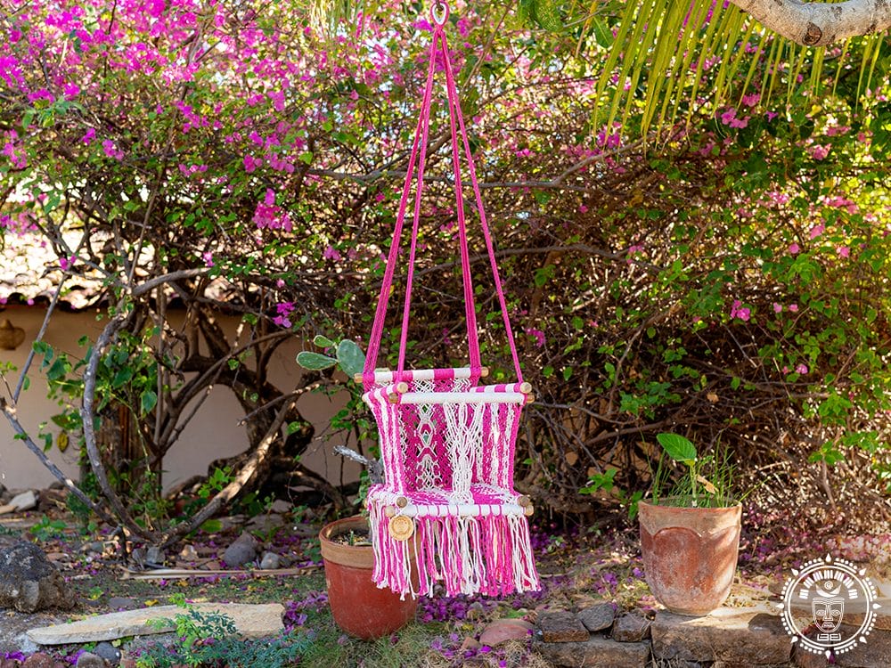 Hamac bébé macramé Rosado 1